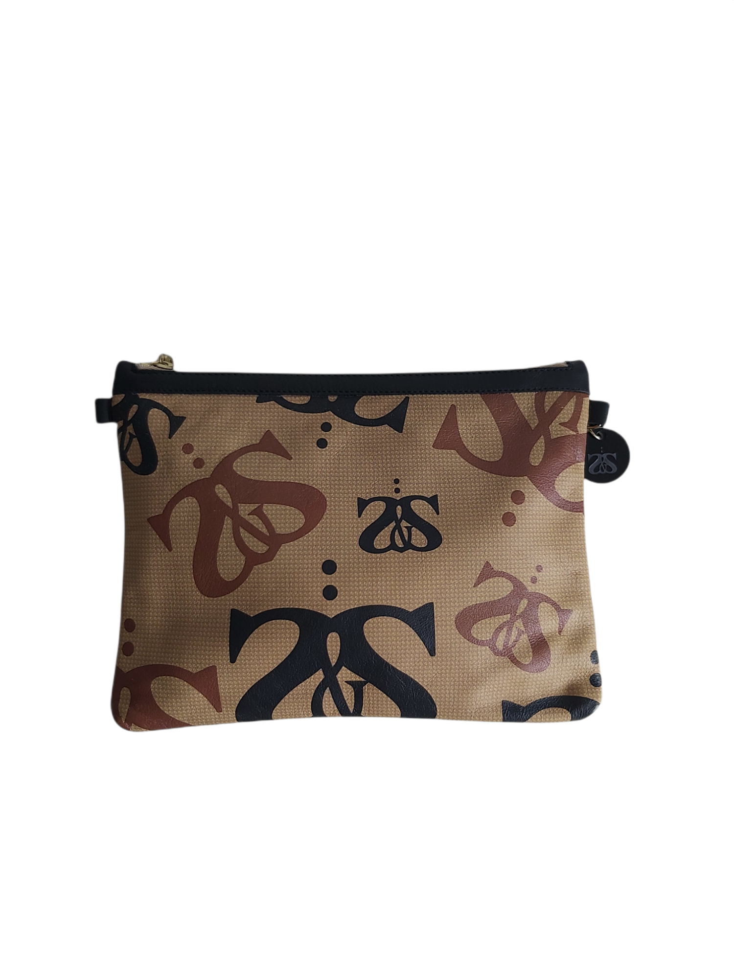 LUXX LEATHER CLUTCH -  s&s allova tan